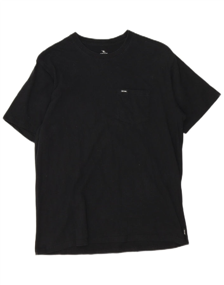Rip Curl T-shirt coupe standard pour hommes, noir moyen