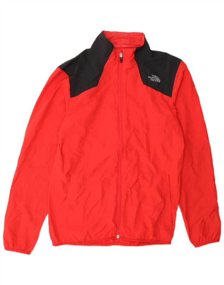 The North Face Veste de survêtement pour homme Small Rouge Colorblock Polyester