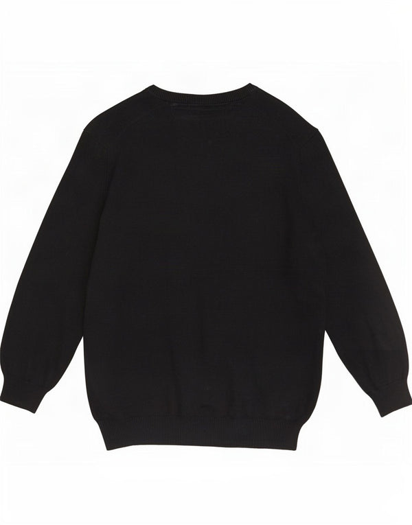 JP 1880 Pull col bateau pour homme 4XL en coton noir