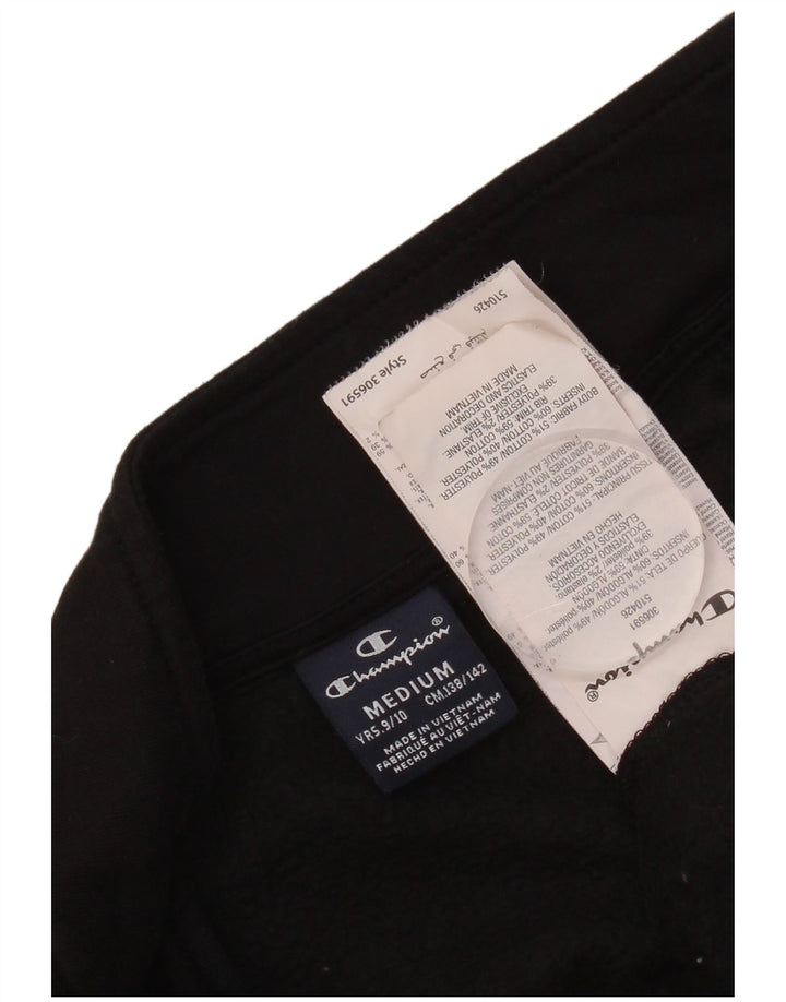 Champion Veste de Survêtement Graphique Garçon 9-10 Ans Coton Noir