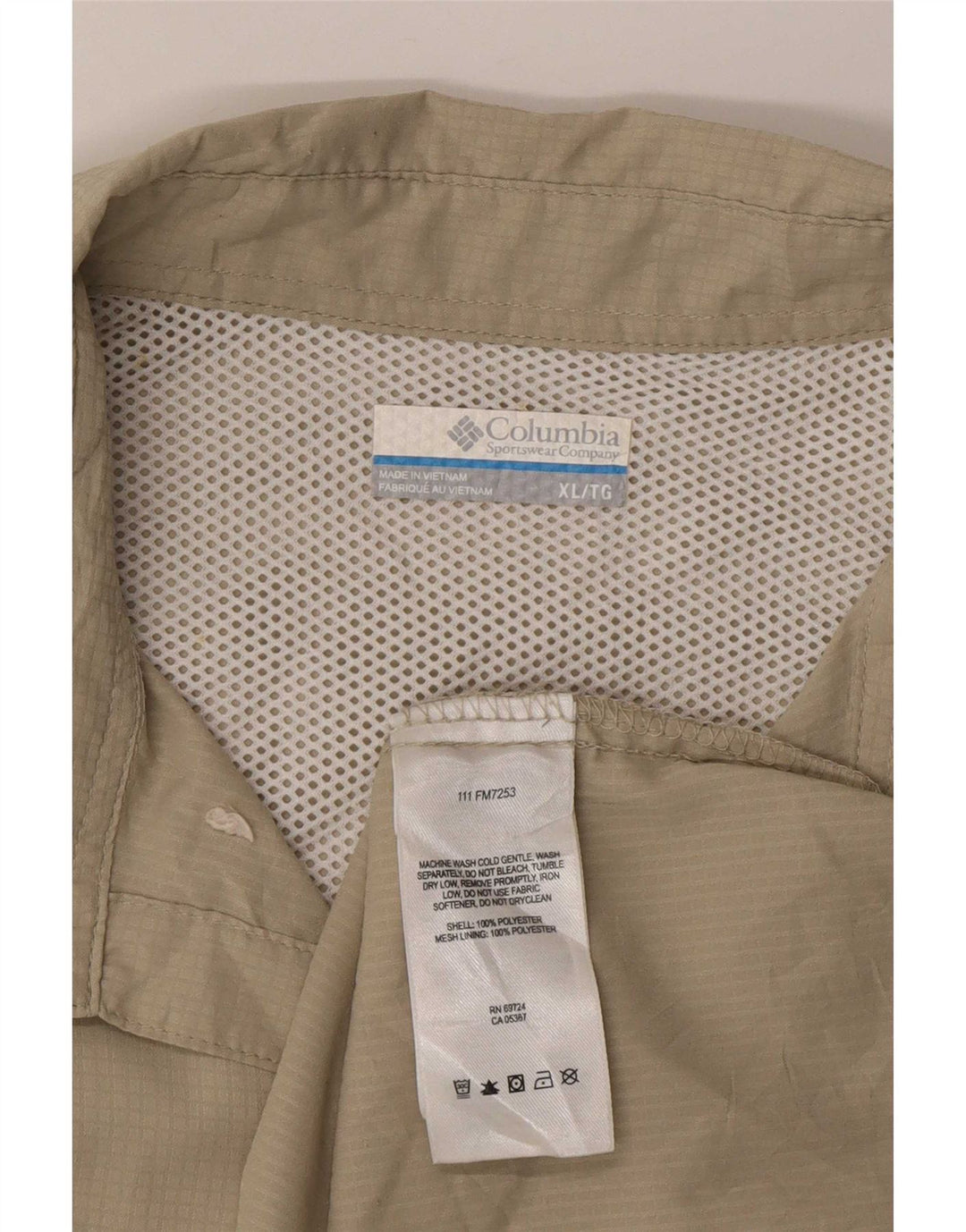 Columbia Chemise Omni-Shade XL Homme Kaki Polyester