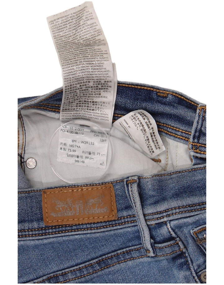 LEVI'S Jean Bootcut Femme US 8 Moyen W29 L32 Bleu Coton