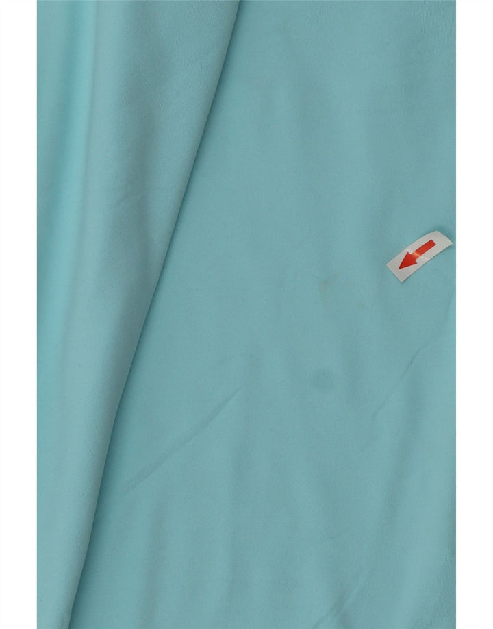 NIKE Haut à capuche Dri Fit pour femme à manches longues UK 10 Petit Bleu Polyester