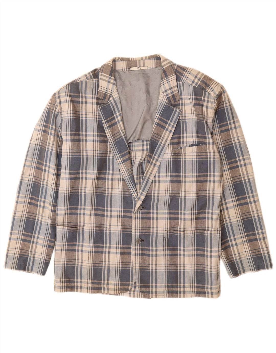 Valentino Veste Blazer 2 Boutons Homme UK 40 Large Gris