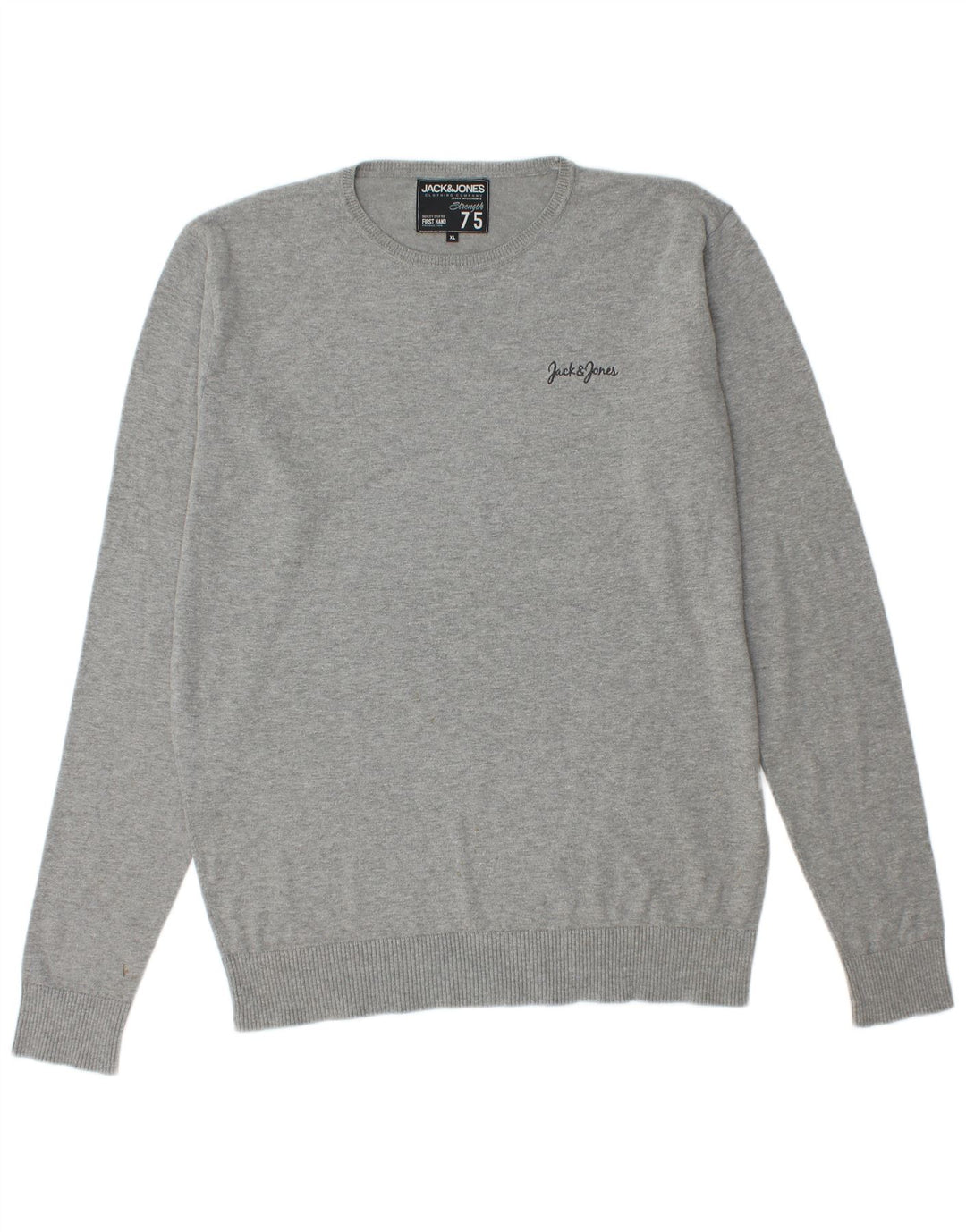 Jack & Jones Pull Col Rond Homme XL Gris Moucheté