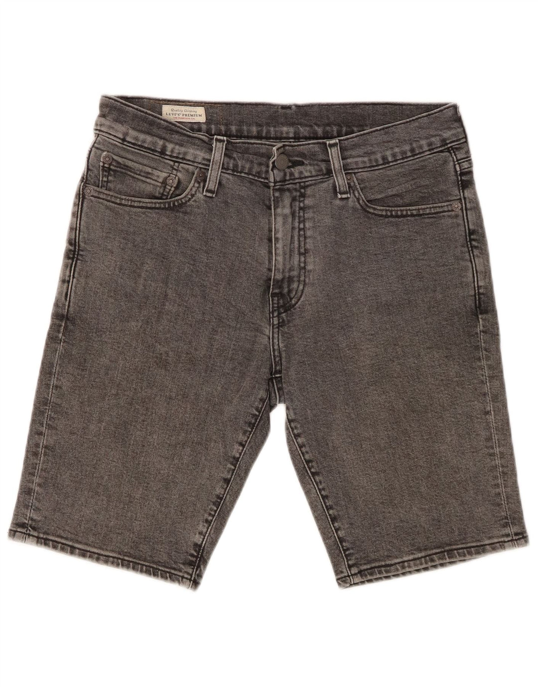 LEVI'S Short en Jean 511 W29 Homme Gris Moyen Coton