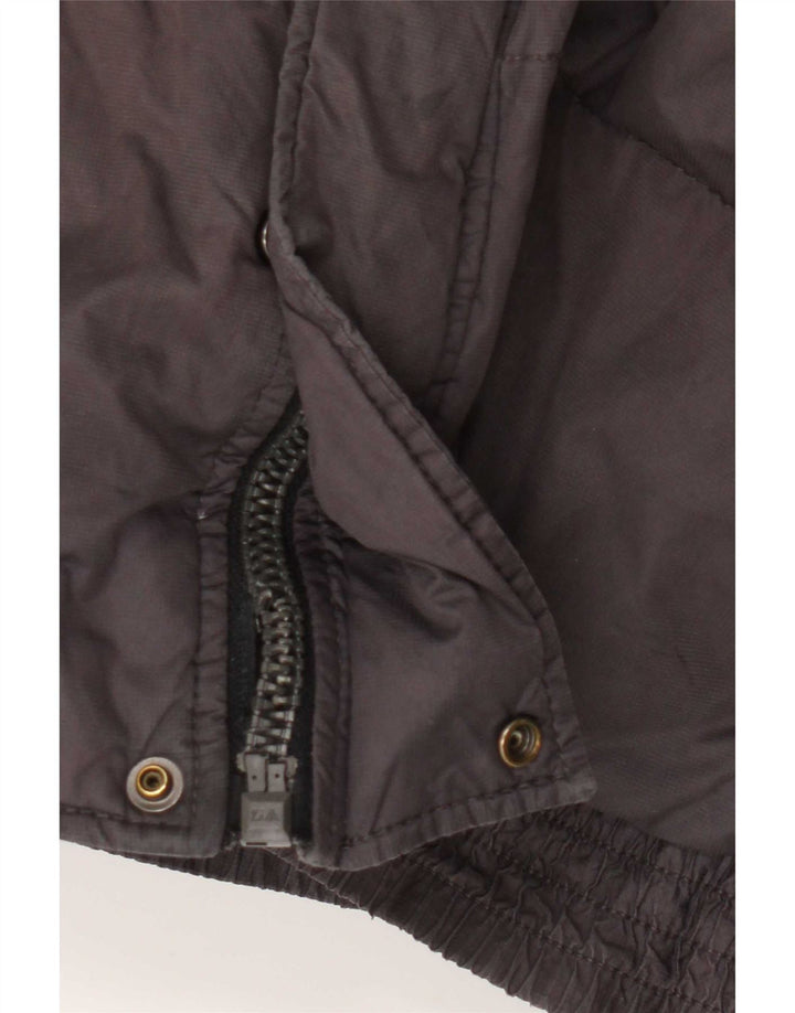 Hugo Boss Veste matelassée à capuche pour homme UK 38 Marron moyen