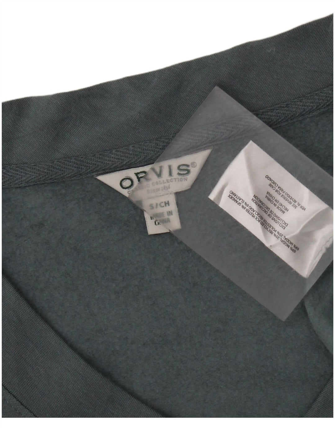 ORVIS Sweat-shirt surdimensionné pour femme UK 10 Petit Bleu Modal