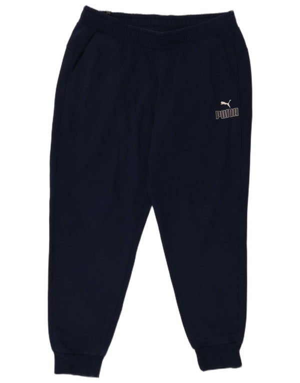 Puma Pantalon de Survêtement Joggers XL Bleu Marine Coton Homme
