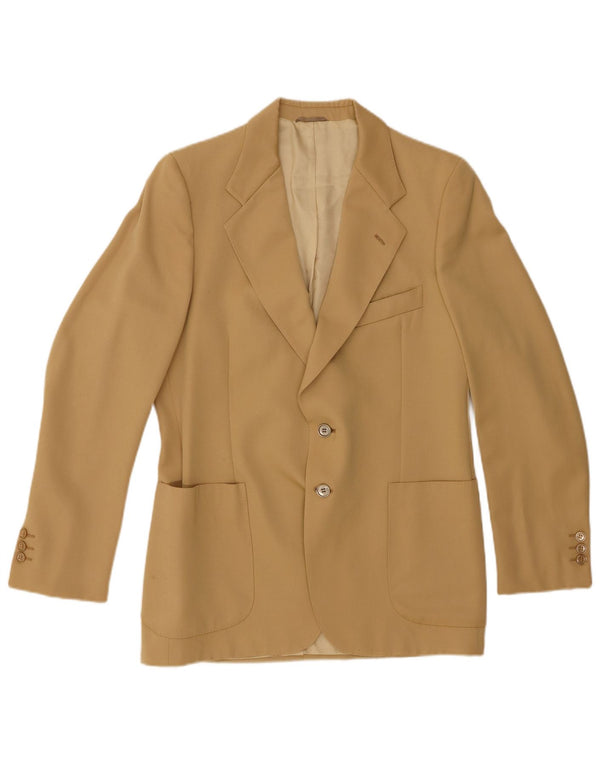 vintage Homme 2 Bouton Blazer Veste IT 50 Grand Beige