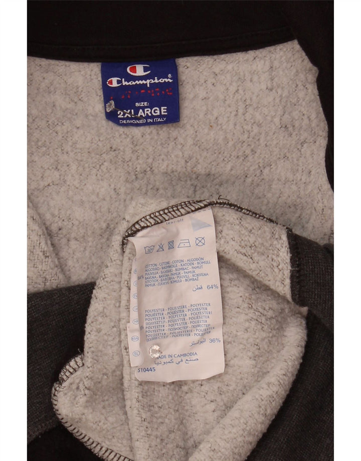 Champion Veste de survêtement pour homme 2XL Gris chiné en coton