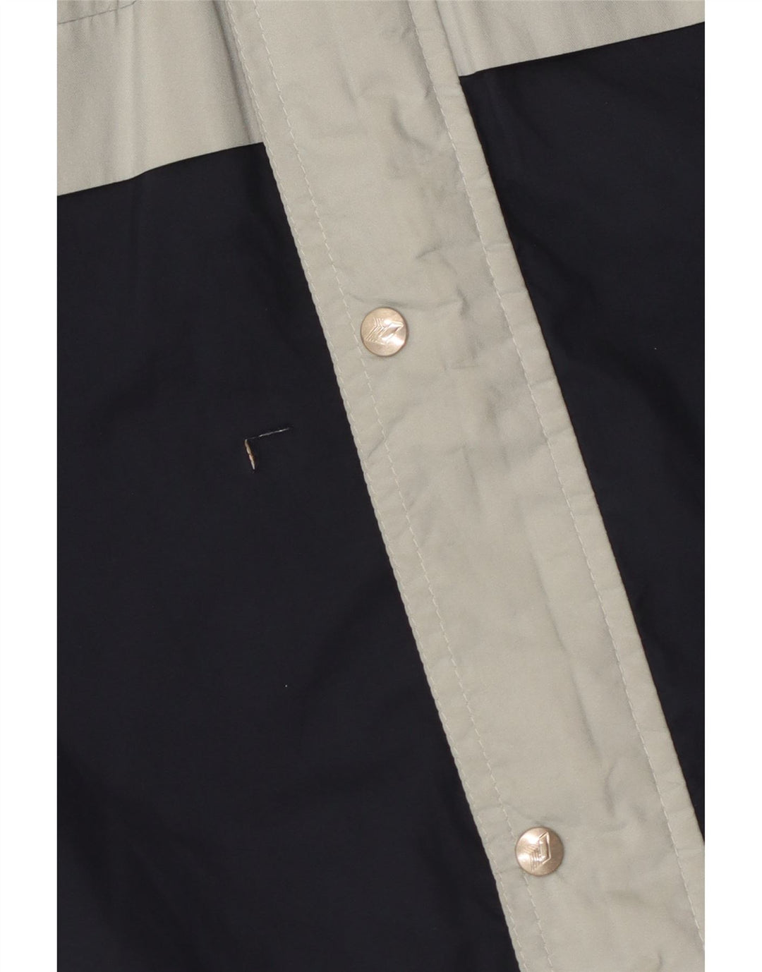 K-Way Veste de pluie à capuche pour homme UK 38 Bleu marine moyen Polyester colour block