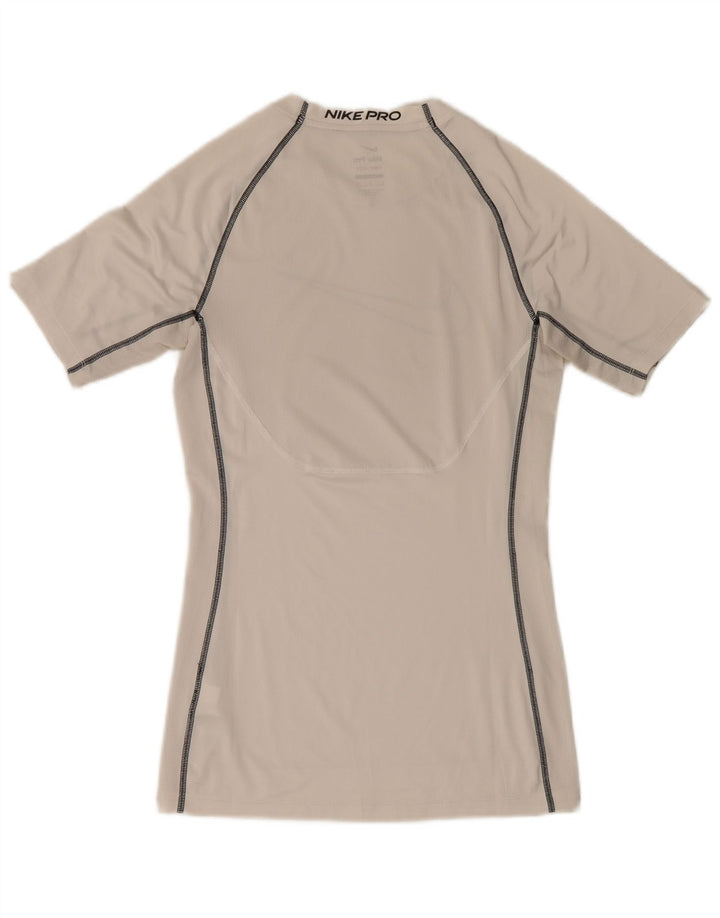 Nike Hommes Dri Fit Graphic T-Shirt Haut Petit Blanc Polyester