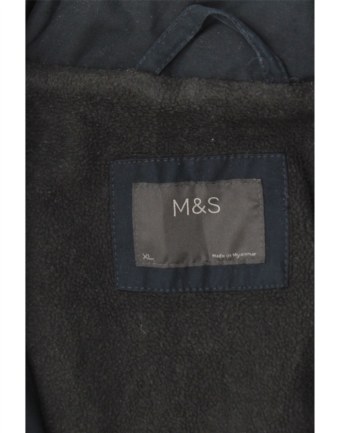 Marks & Spencer Veste coupe-vent à capuche pour homme UK 42 XL Bleu marine