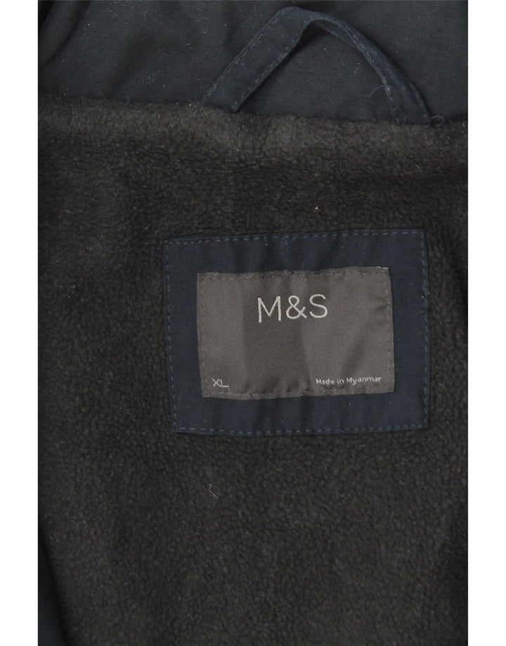 Marks & Spencer Veste coupe-vent à capuche pour homme UK 42 XL Bleu marine