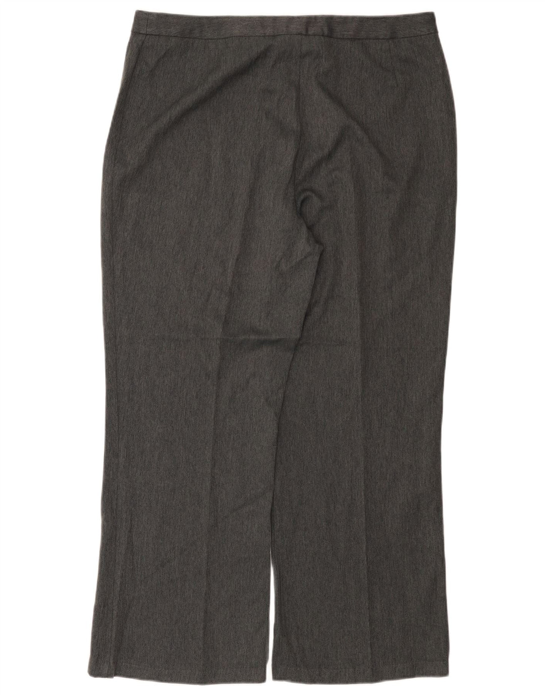 Marks & Spencer Pantalon de Costume Droit Femme W36 L28 Gris Chevrons