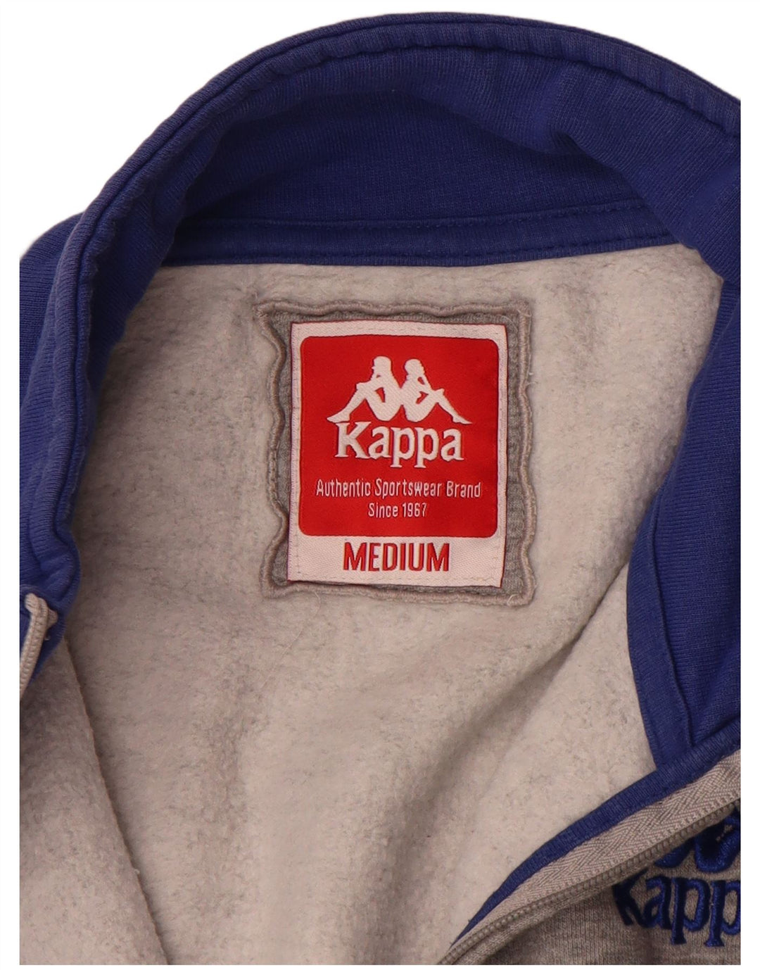 Kappa Veste de Survêtement Homme Gris Moyen Colourblock