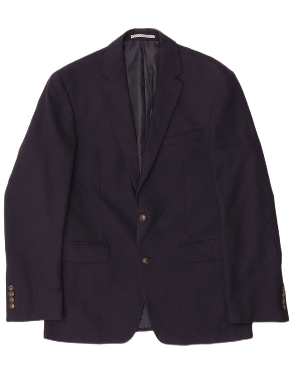 Marks & Spencer Veste blazer coupe slim à 2 boutons pour homme UK 38 Bleu marine moyen