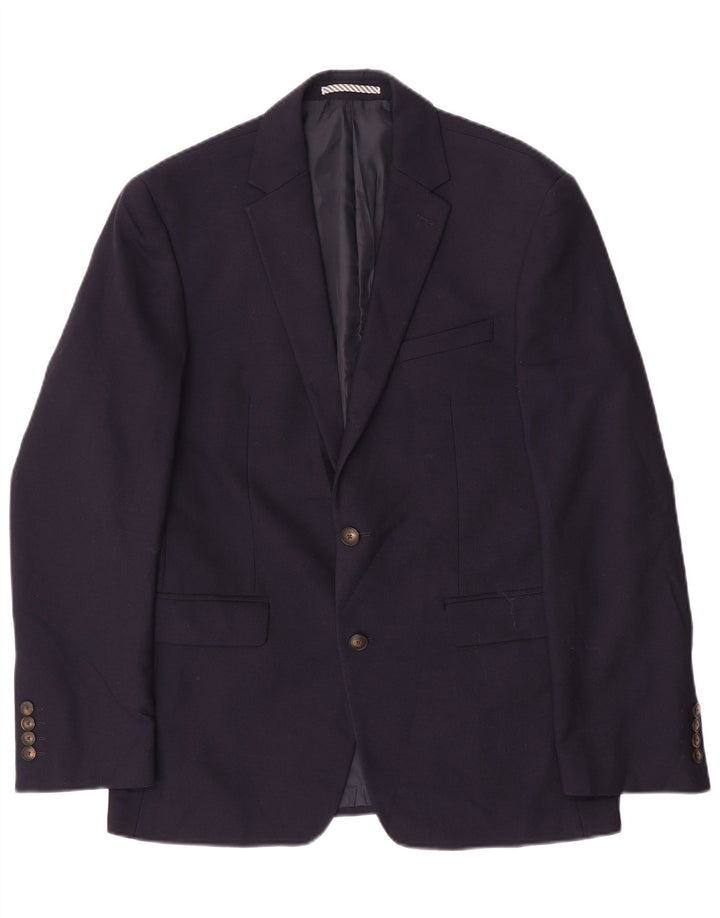 Marks & Spencer Veste blazer coupe slim à 2 boutons pour homme UK 38 Bleu marine moyen