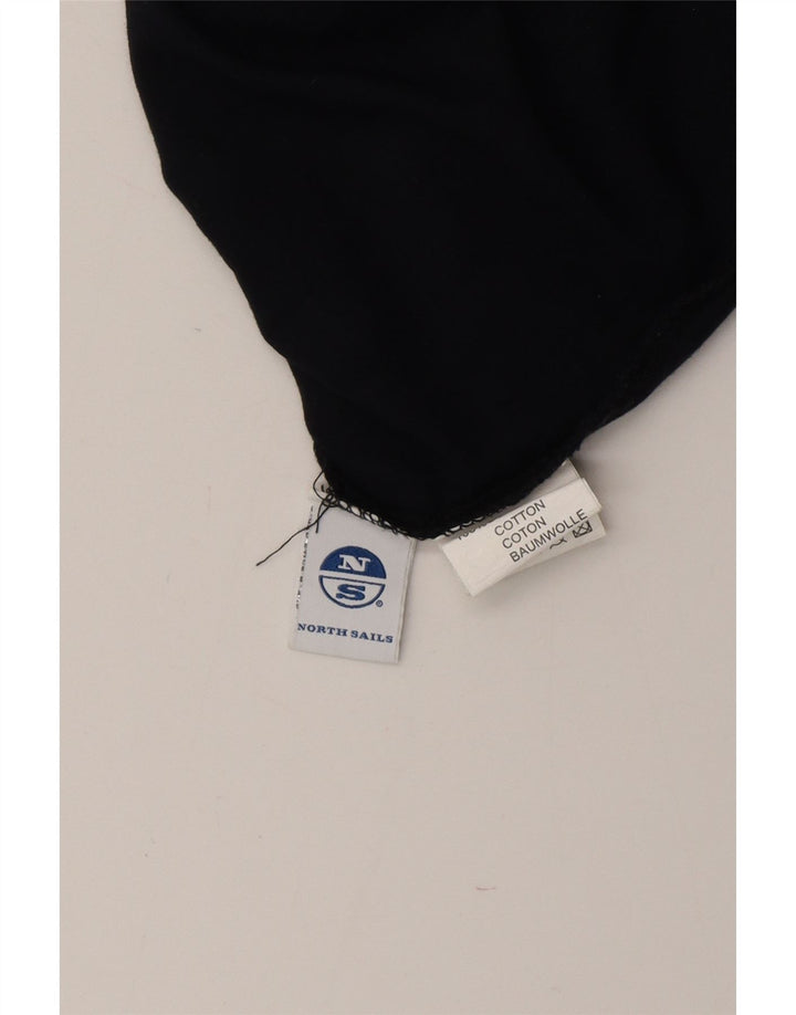 NORTH SAILS Haut graphique à manches longues pour homme en coton bleu marine