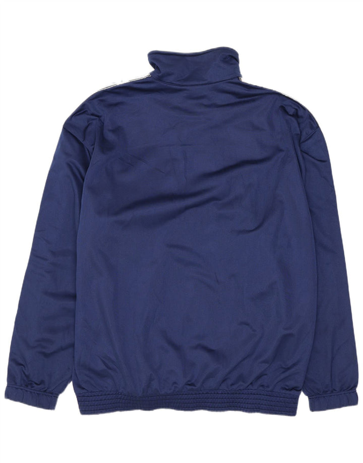 Asics Veste de Survêtement Graphique Homme XL Bleu Marine Colorblock Polyamide