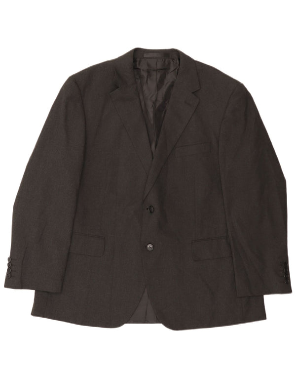 Marks & Spencer Veste blazer à 2 boutons pour homme UK 44 XL Gris Polyester