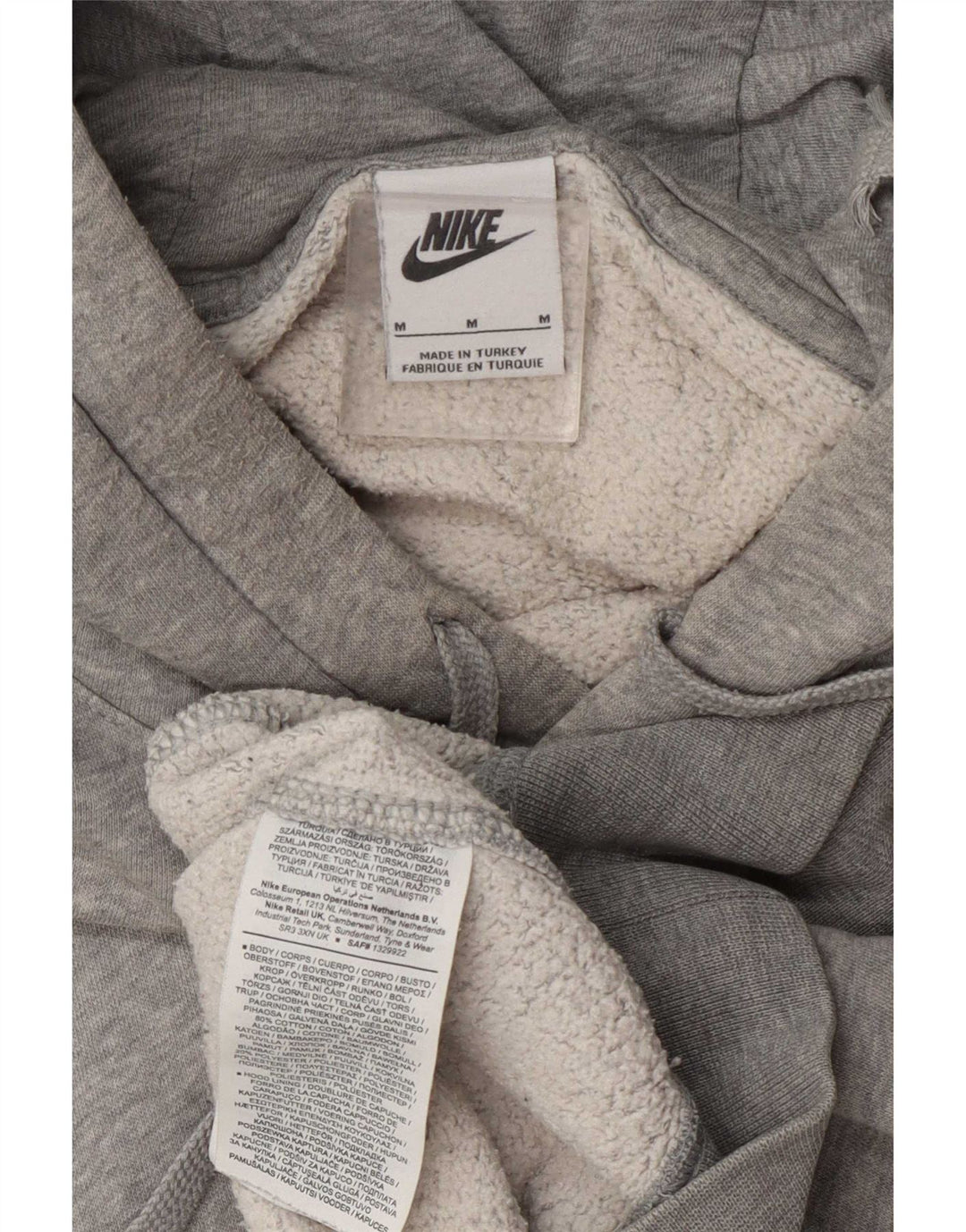 Nike Pull à capuche en coton gris moyen pour homme