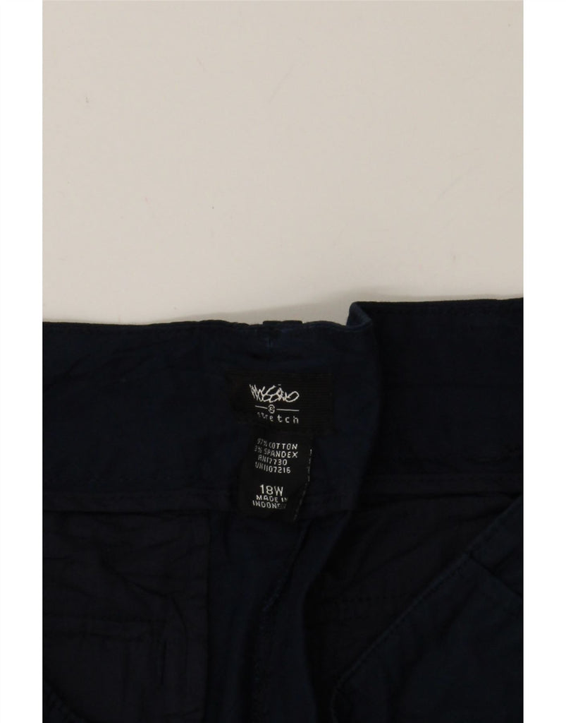 MOSSIMO Womens Chino Shorts US 18 2XL W40 Navy Blue Cotton Vintage Mossimo and Second-Hand Mossimo from Messina Hembry 