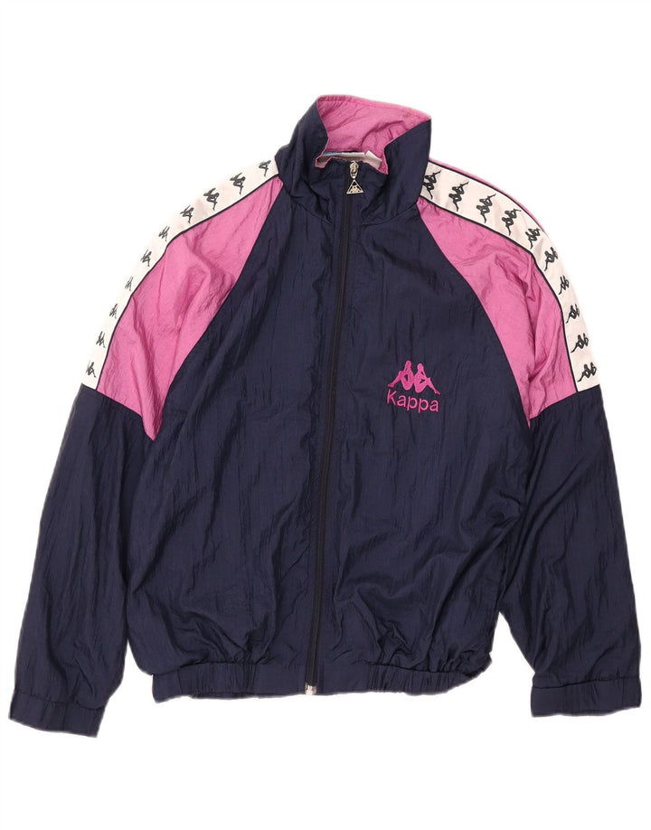 KAPPA Veste de Survêtement Graphique Garçon 13-14 Ans Bleu Marine Colorblock