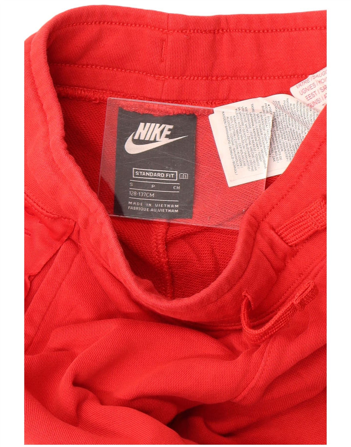 Nike Pantalon de survêtement avec logo Swoosh pour garçon 8-9 ans Rouge Taille S