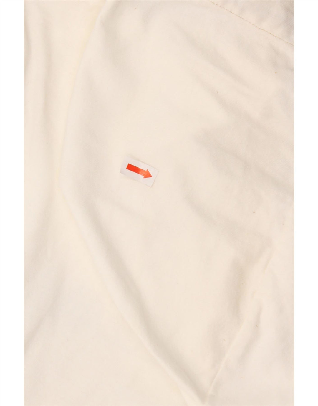 REPLAY Haut graphique à capuche à manches longues pour femme UK 14 Large Blanc Coton