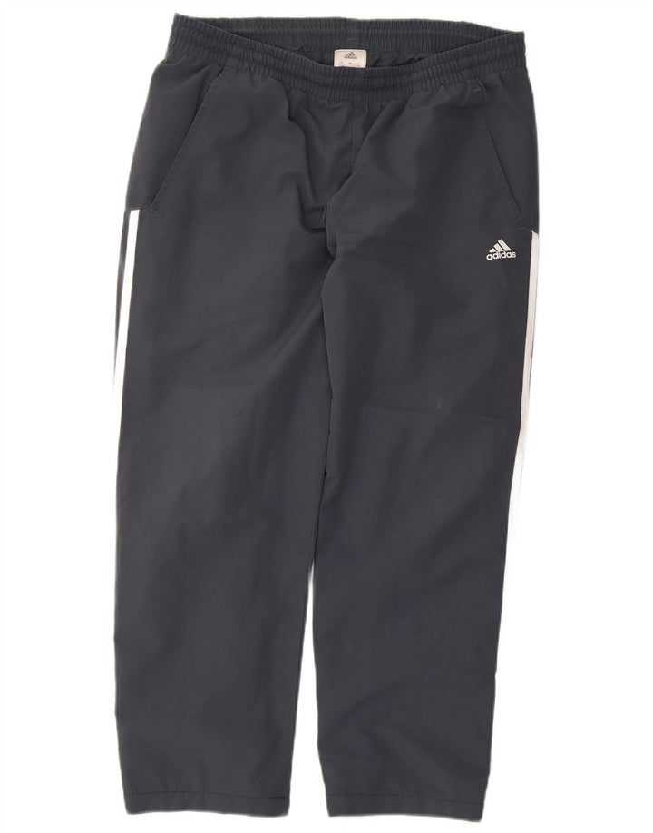 Adidas Pantalon de survêtement pour homme UK 42/44 Large Gris Polyester