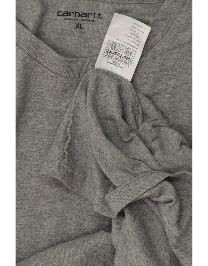 Carhartt T-Shirt Homme Top XL Gris Coton