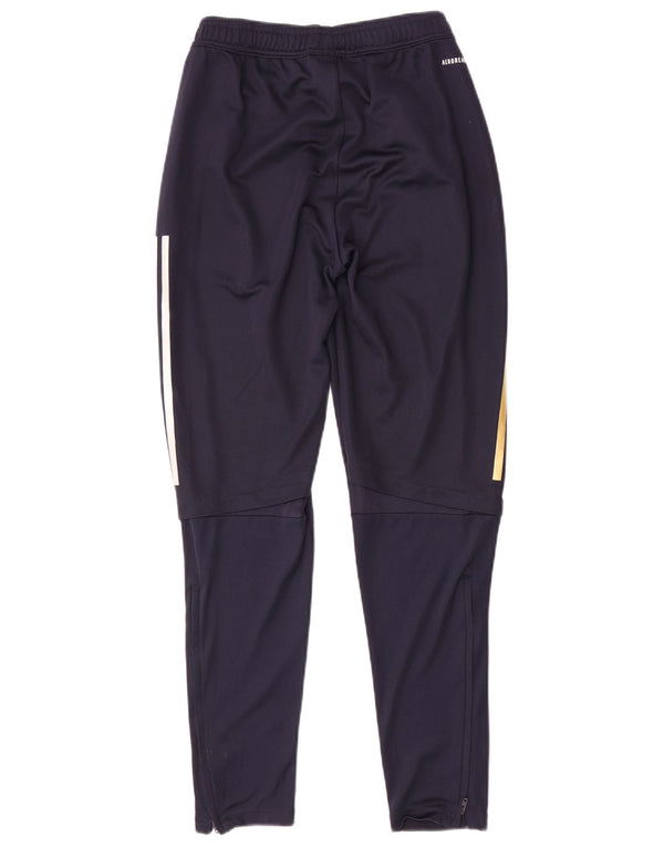 Adidas Pantalon de survêtement Leeds United Football Club pour homme Taille S Bleu marine