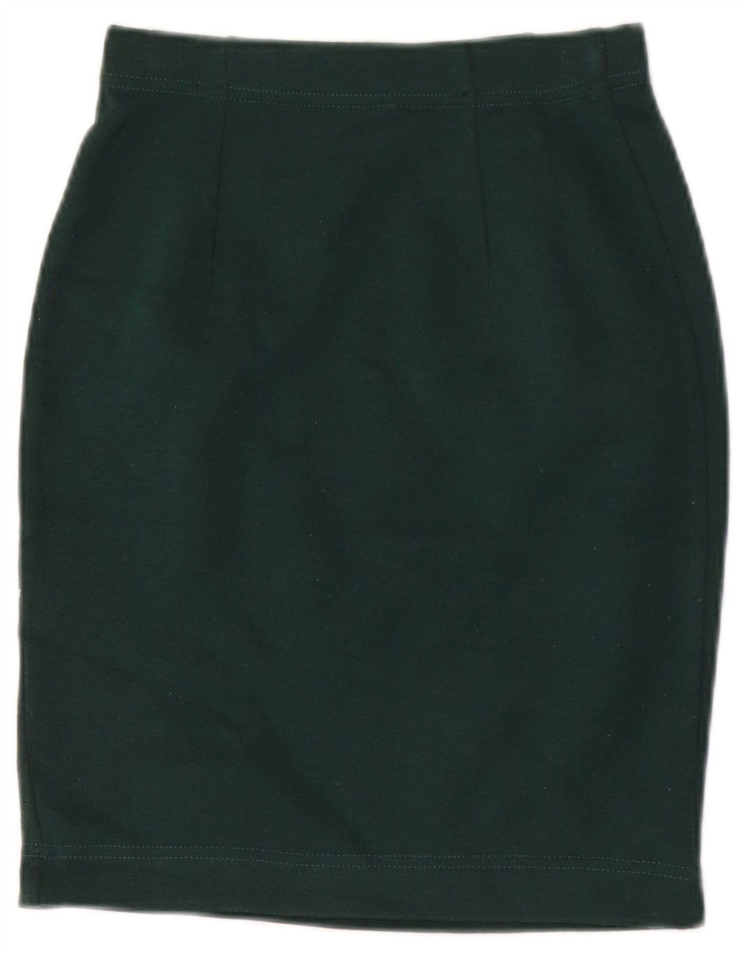 jupe crayon femme vintage IT 40 Petite W32 Laine Verte