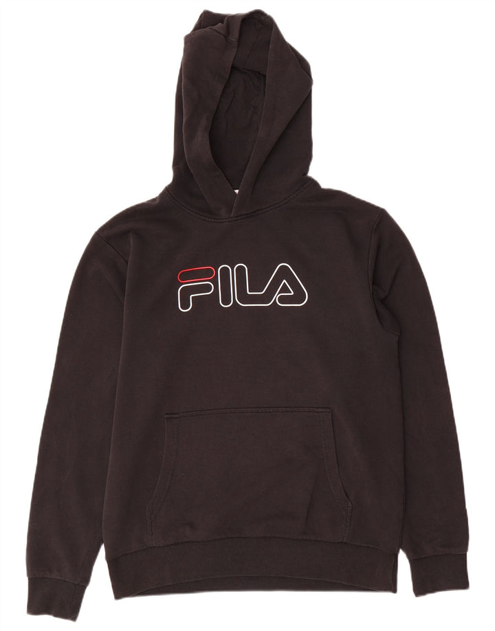 FILA Pull à capuche graphique garçon 15-16 ans Noir Coton