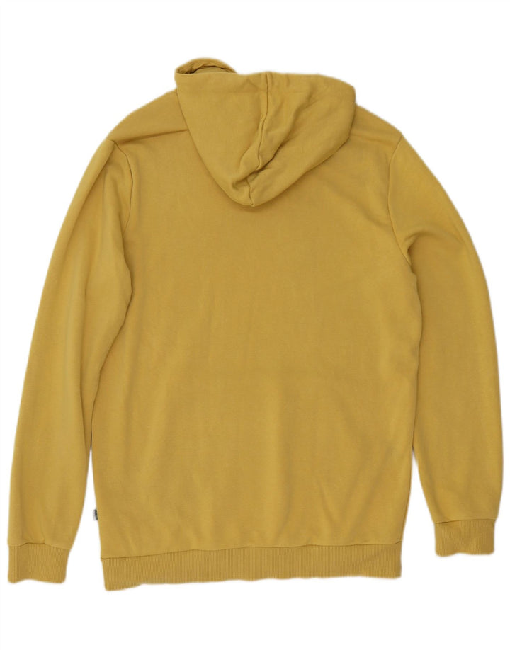 Puma Pull à capuche pour homme en coton jaune Small