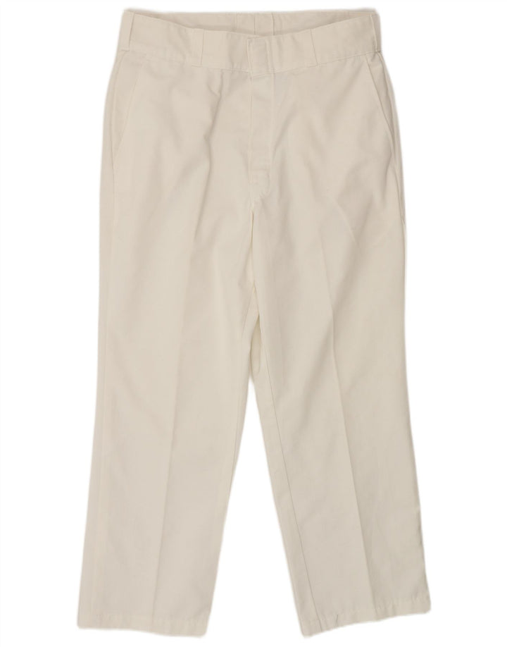 Dickies Pantalon Chino Droit Homme W34 L28 Blanc Polyester