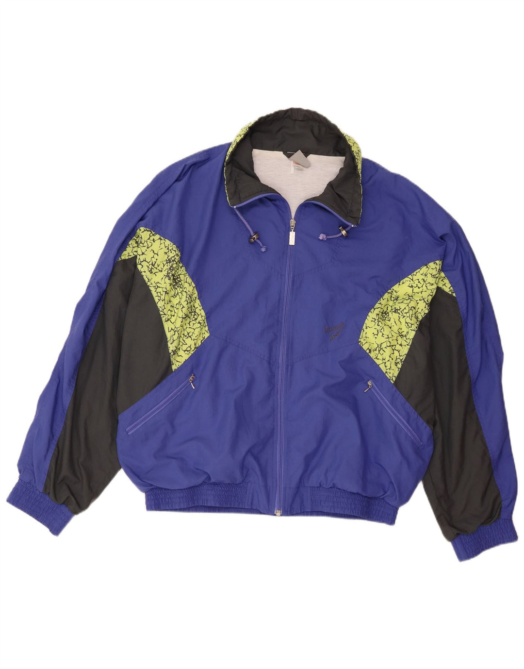 Triumph Veste de survêtement pour homme XL Bleu Colorblock Polyester