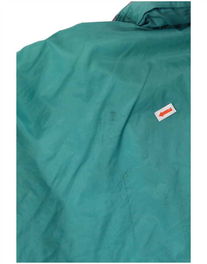 PUMA Veste de pluie à capuche pour homme UK 42 XL Bleu Colorblock Nylon