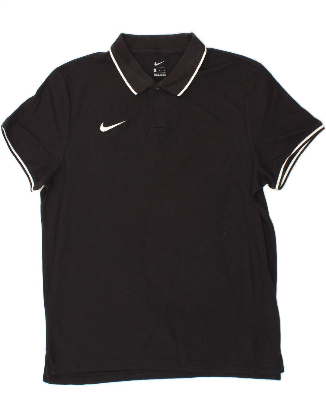 NIKE Mens Polo Shirt XL Black Vintage Nike and Second-Hand Nike from Messina Hembry 