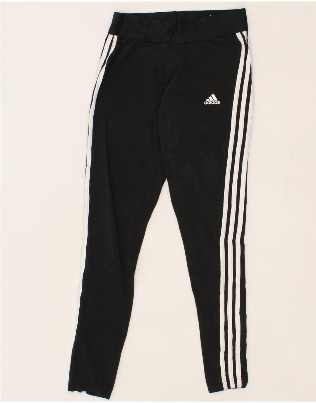 ADIDAS Womens Leggings UK 10 Small  Black Cotton Vintage Adidas and Second-Hand Adidas from Messina Hembry 