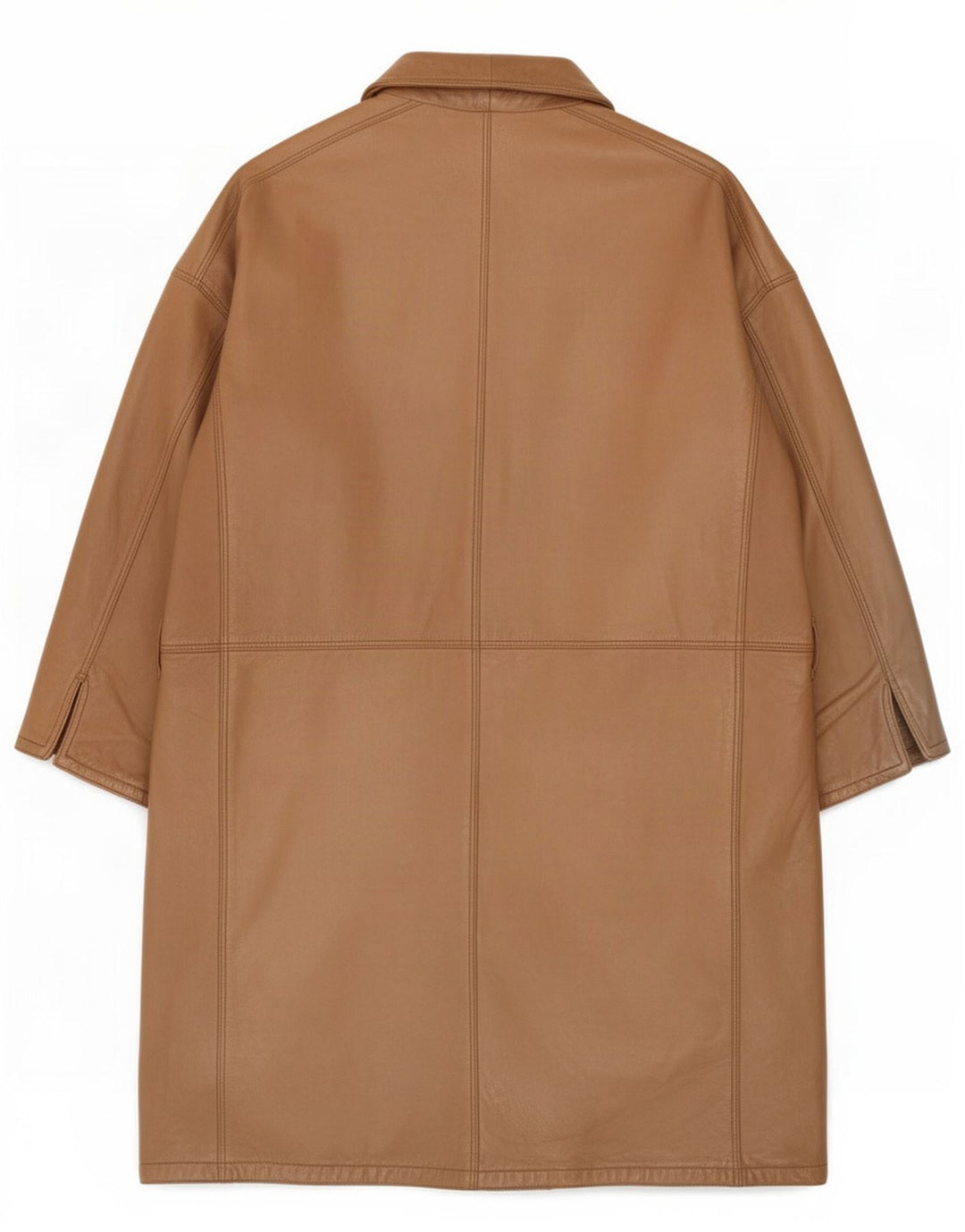 Casa Veneta Manteau en Cuir Homme IT 52 XL Beige