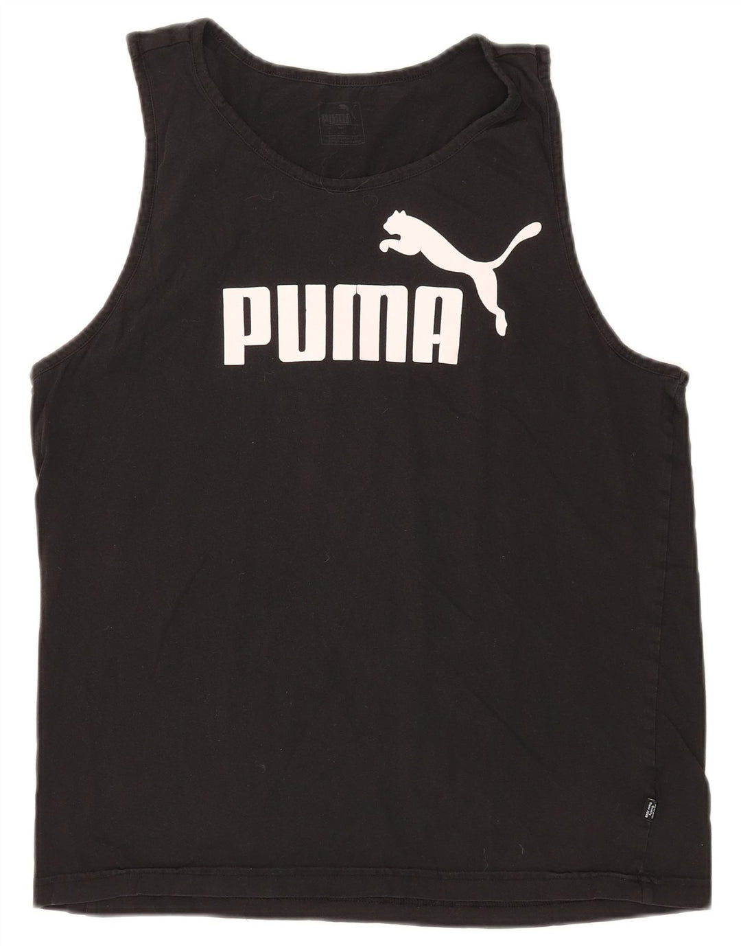 Puma Débardeur graphique pour hommes, grand, noir, coton