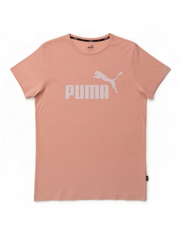 Puma T-shirt graphique pour femme UK 12 Rose moyen Coton
