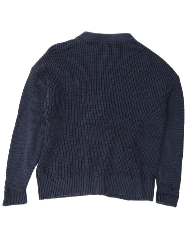 Marks & Spencer Cardigan pour femme en coton bleu marine UK 16 Large