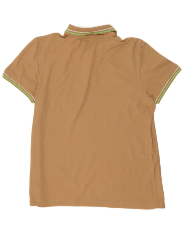 Polo Homme Lotto Large Coton Rayé Beige