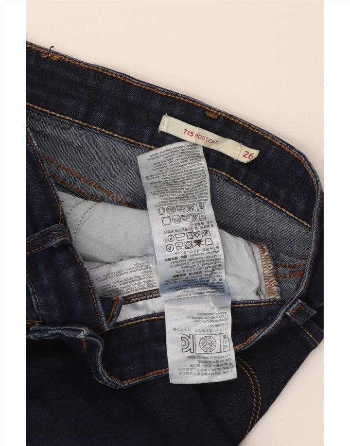 Levi's Jean Bootcut 715 Femme W26 L28 Bleu Marine Coton