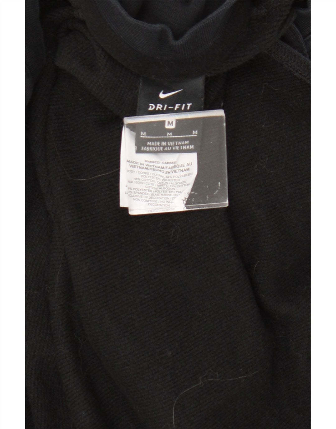Nike Dri Fit Sweat-shirt surdimensionné pour femme UK 14 Noir moyen