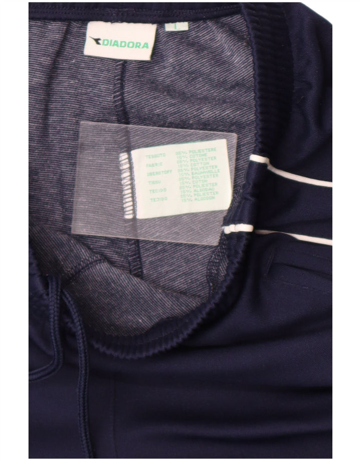 Diadora Pantalon De Survêtement Homme Joggers Large Bleu Marine Polyester